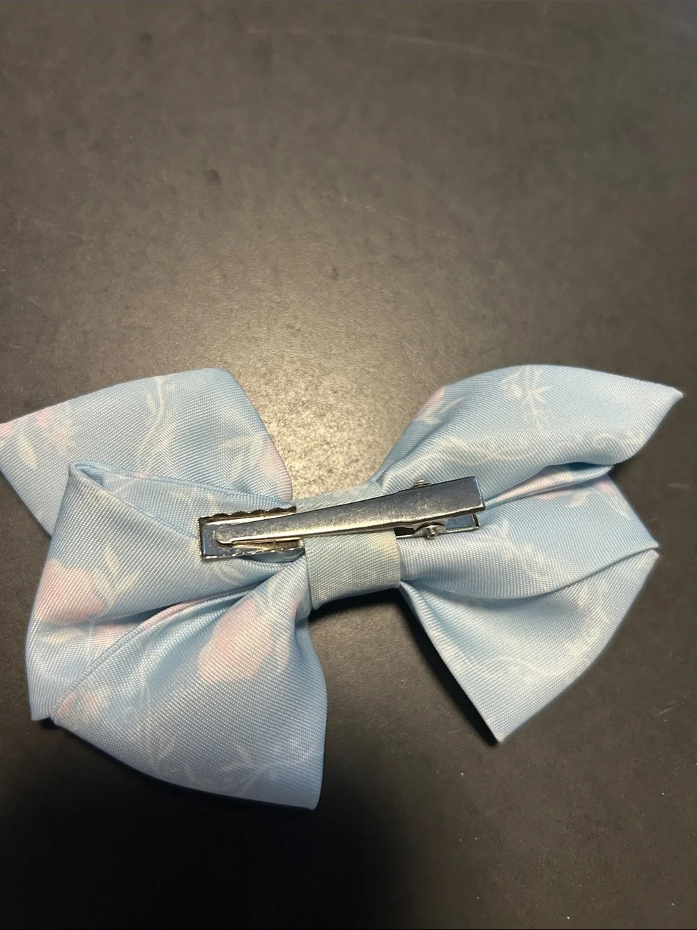Stoney Clover Lane Light Blue Floral Bow Hair Clip large size
